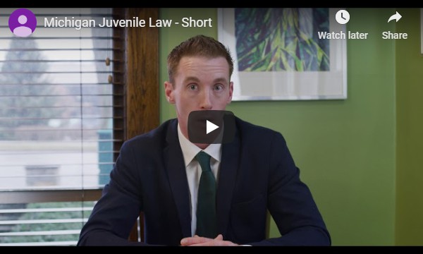 Video of attorney Mike Kelly sitting down and talking about laws regarding juveniles and minors in the State of Michigan